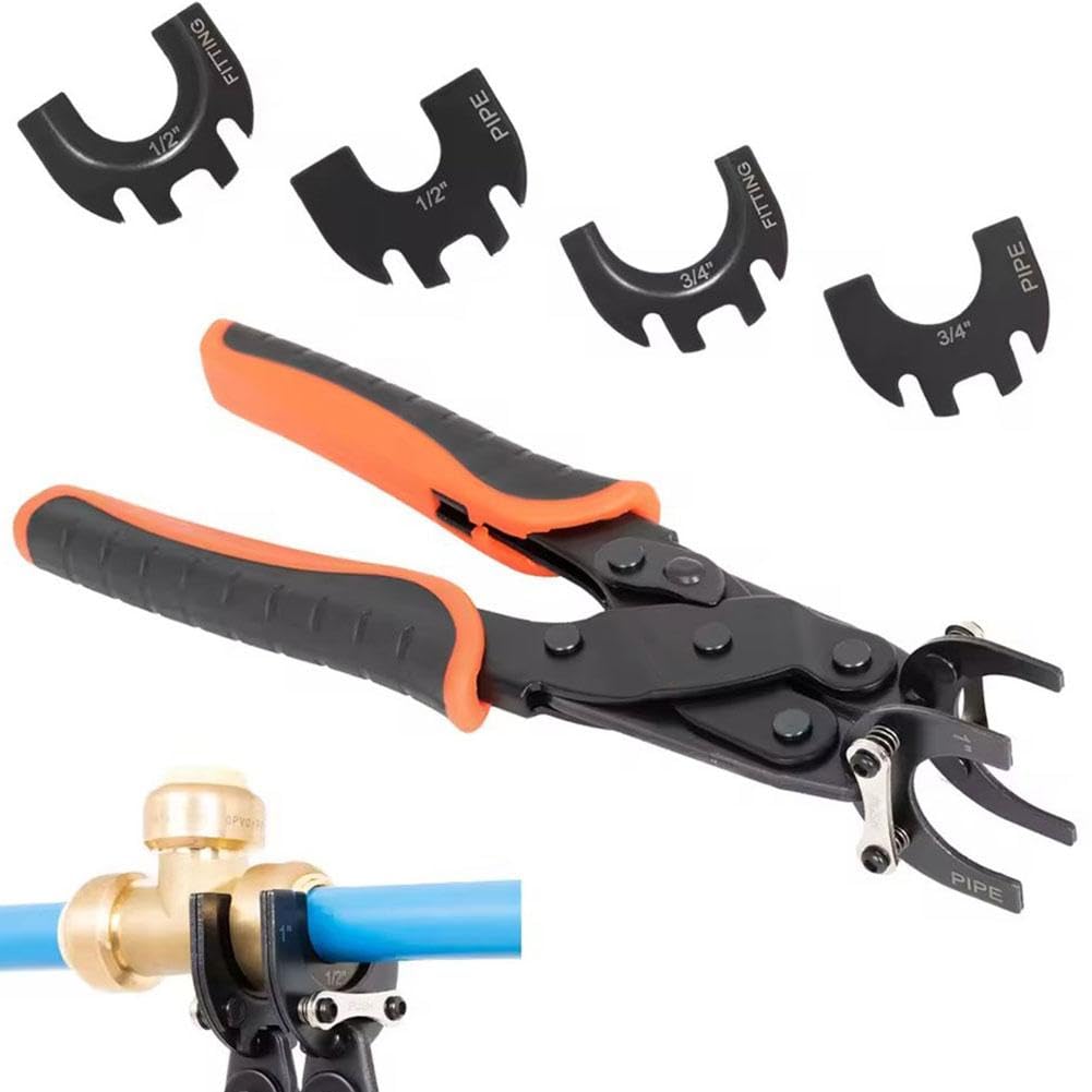 Push to Connect Fitting Removal Tool - Quick Connect Release Pliers, Air Hose from Quick Push Fit Connectors, for Removal PEX PVC Copper Pipe (Black)