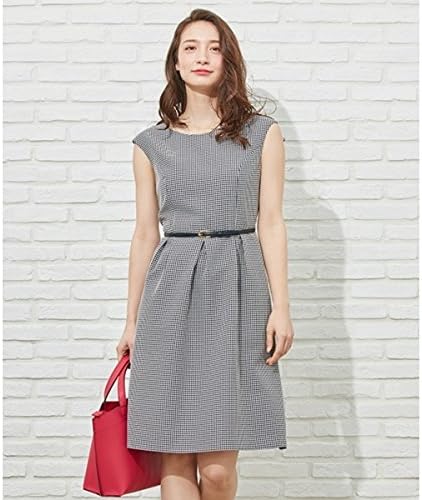 Amazon Co Jp エニィスィス Any Sis 洗える サマーミニチェック ワンピース ネイビー系2 3 服 ファッション小物