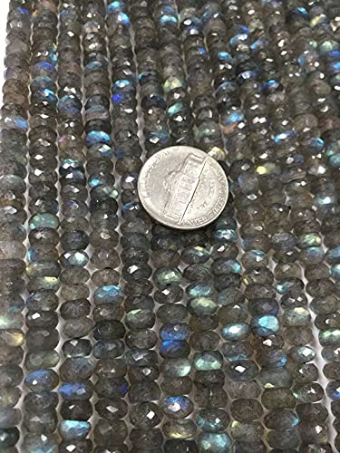 Labradorite 7mm LKBEADS de qualité supérieure avec éclats magiques pour colliers précieux