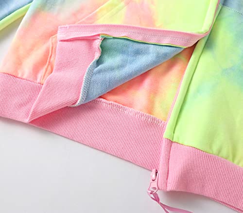 Julerwoo Toddler & Kids Cotton Sweatshirts Girls' Zip-Up Hoodie Dinosaur Unicorn Pullover Shirt Tops 2-12 Years - Image 6