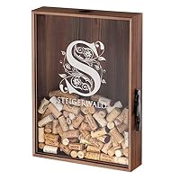 Korkensammler FSC Holz - Wein Spardose Mit Spruch 20x20cm