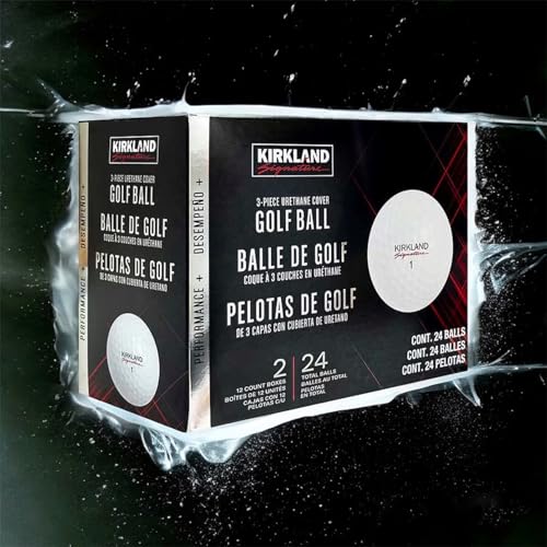 Kirkland Signature 3-Piece Golf Balls - 24 Pack, V3.0 Urethane Cover for Maximum Control ~ By RRL ~