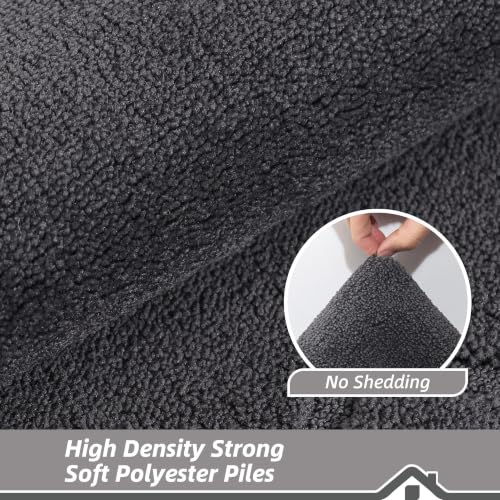 Image of BEQHAUSE Door Mat 32 inch x 48 inch, Non-Slip Door Mats Indoor Washable, Dark Grey
