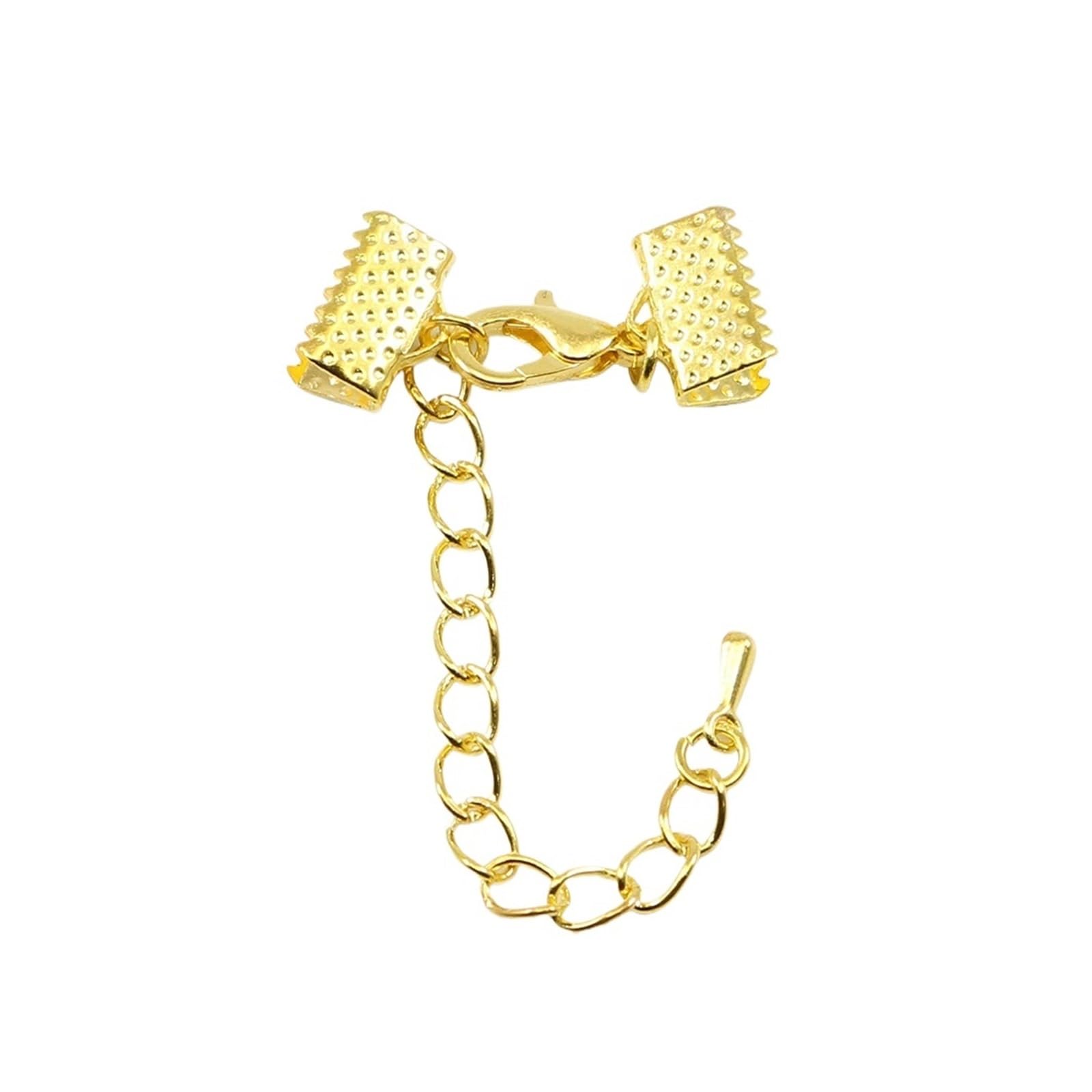 WEKONUMEX Rope Stoppers, Rope Stoppers Cord End Caps Pack Of 10 Multicolor 6-40mm For Jewelry Making(Gold,8mm)