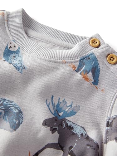 little planet by carter's Boy 2-piece Pants Set made with Organic Cotton, Blue Forest, 18M2