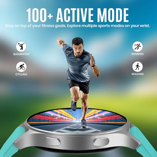 Image of GameSir Active 5 Smart Watch AMOLED Display 1.3 inch Screen, 360 * 360 Resolution, IP68 Waterproof with Multiple Watch Faces Bluetooth Calling Round Dial Smartwatch for Men & Women (DarkSky Blue)