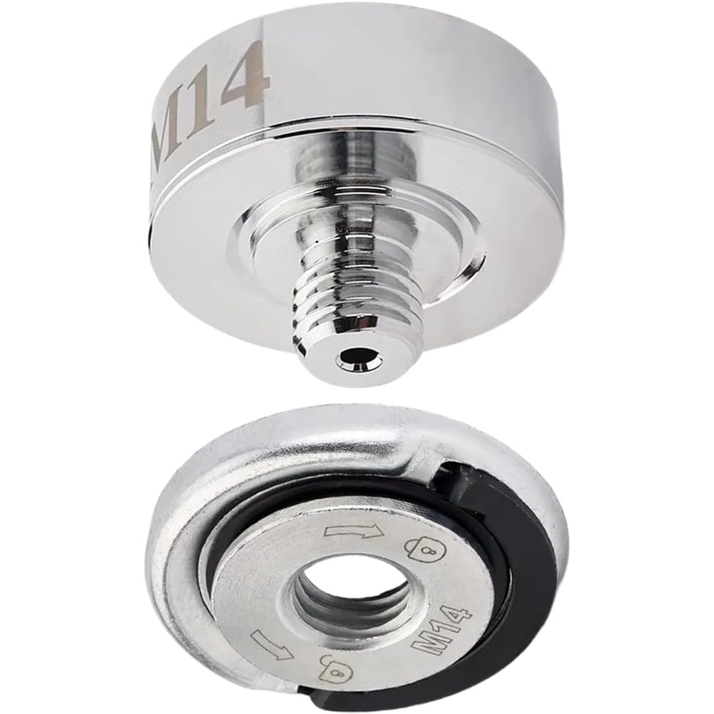 Bortivier Universal Angle Grinder Mandrel Conversion Kit Including M14 Shafts, for X Series Compatible Flange Nut Set