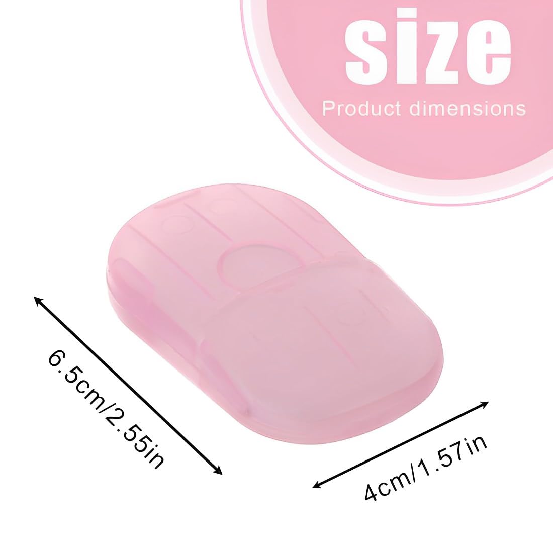 100pcs, 5 boîtes Portable Mini savon jetable Feuilles de savon papier pour les voyages Camping pour se laver en plein air