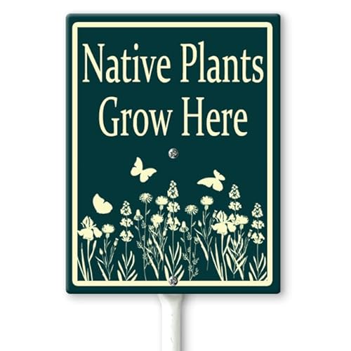 Lucidhisun Native Plants Sign - 8x12 Aluminum