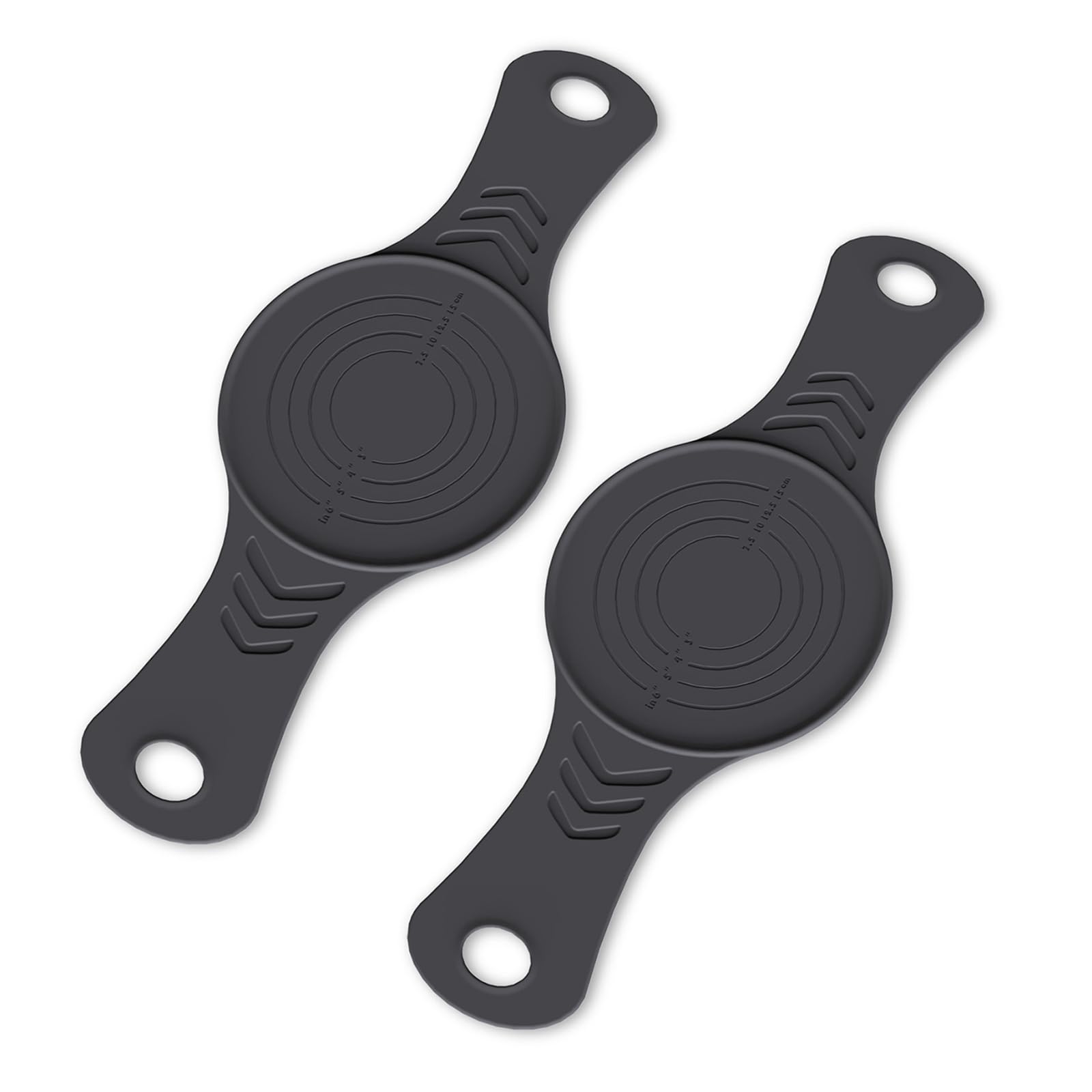 FGDTREE 2 Pack Silicone Dough Mat with Handles for Bread and Pizza Making and Design Sourdough Baking Mat