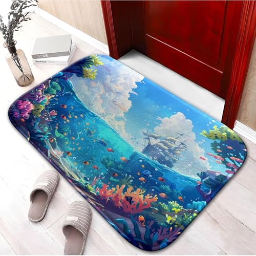 Tapis de bain en mousse de qualité supérieure design moderne taille L - 7