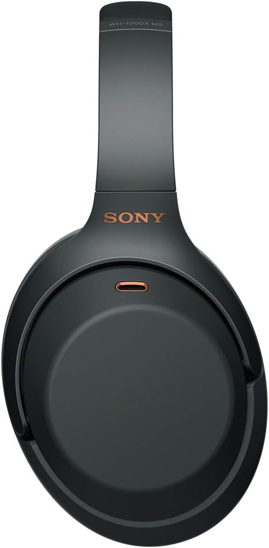 Sony WH1000XM3 Noise Cancelling Headphones, Wireless Bluetooth Over the Ear Headset – Black (2018 Version)
