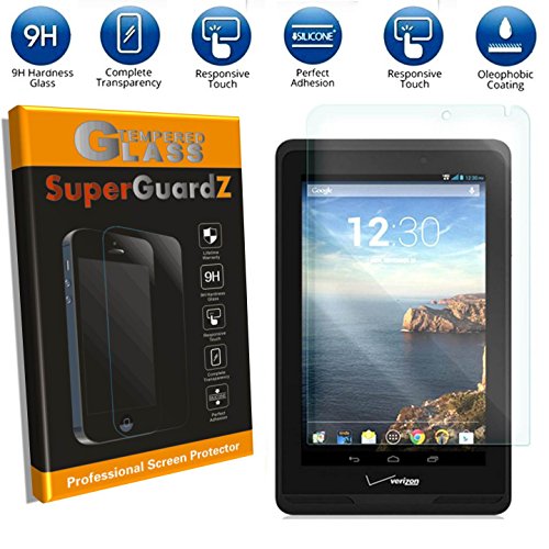 [2-Pack] for Verizon Ellipsis 7 - SuperGuardZ Tempered Glass Screen Protector, 9H, 0.3 mm, Anti-Scratch, Anti-Bubble, Anti-Fingerprint, Shatterproof