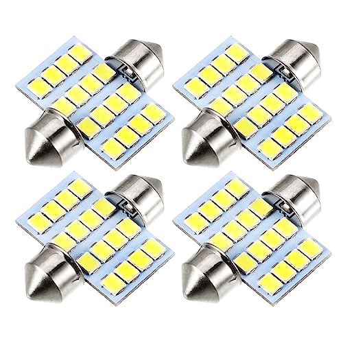 Bombillas LED para interior de coche DE3175 31mm 6000K set 4