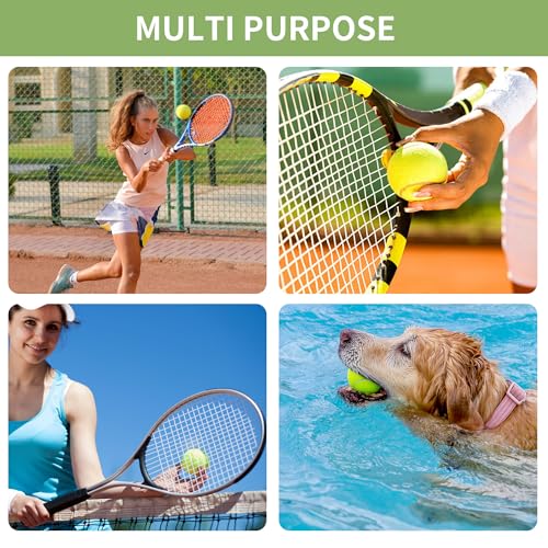 BUCOMTU Tennisbälle 12 Stück Tennisbäll Kinder Tennis Balls Sports Training Tennis Tennisball Hund Geeignet für Tennisunterricht, Schulen, Anfänger und Hundespaziergänge