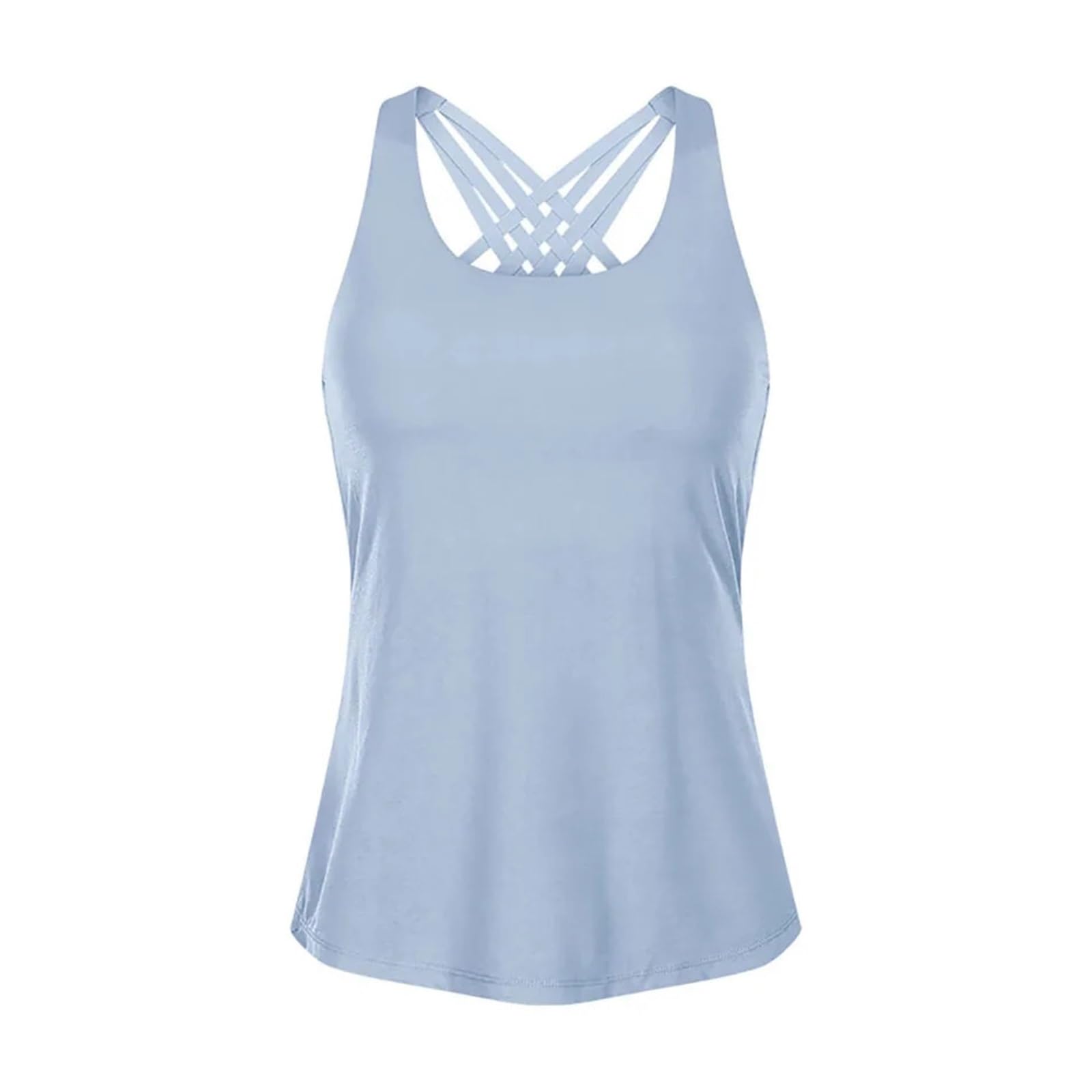 Top Sportivo Donna Gilet sportivo da yoga Camicia elastica da donna Maglia sexy Top incrociato sul retro Reggiseno fitness da donna Abbigliamento da ginnastica Abbigliamento da corsa for allenamento s