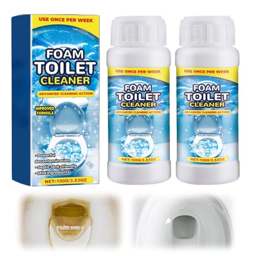 2Pcs Foam Toilet Cleaner, 2025 Upgrade Powerful Toilet Bowl Cleaner,