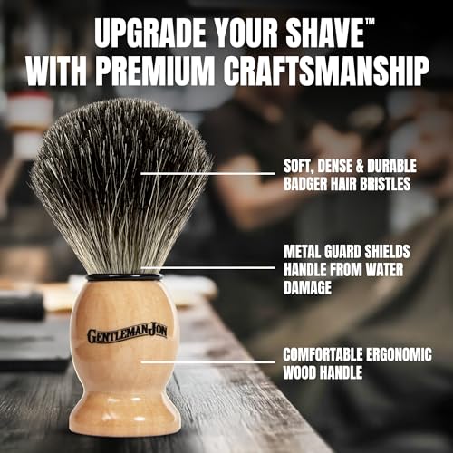 image for Gentleman Jon Straight Razor Shaving Kit - Vintage Wet Shave Grooming 