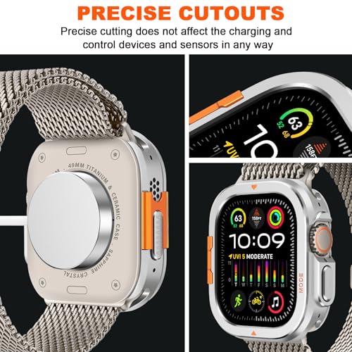 Carcasa Apple Watch Ultra 3/2/1 de 49mm con protector parachoques sólido y defensa contra impactos 6