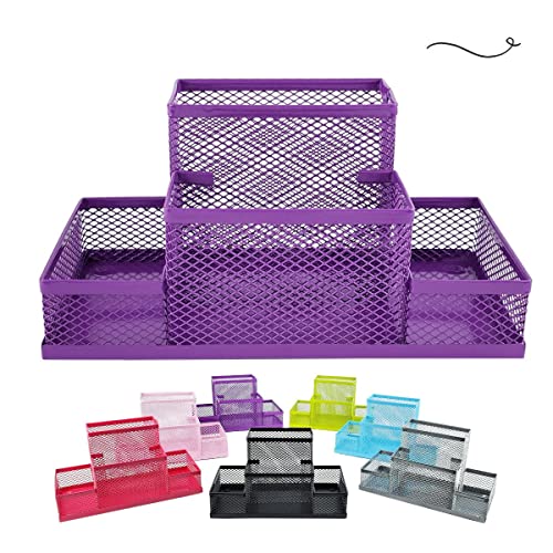 Kit Organizador Porta Caneta Porta Treco Porta Lapis Organizador de Mesa Escritório Home Office (ROX