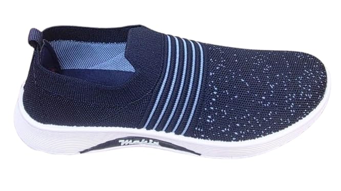 Image of Men's Slip-On Sneakers, Lightweight Breathable Knit Casual Shoes with Flexible Sole, Comfortable Walking Shoes