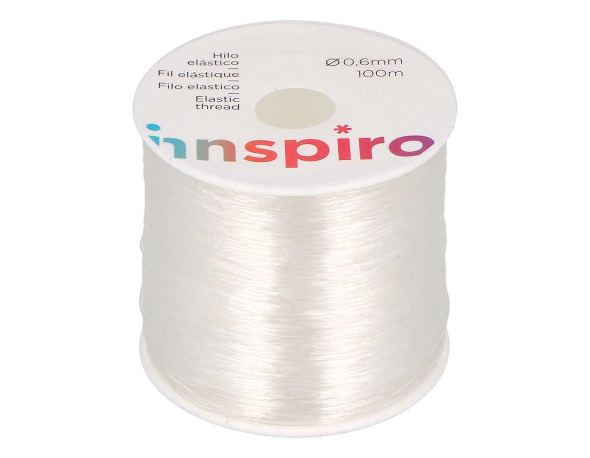 Elastisches Silikondraht, transparent, 0,6 mm, 100 m