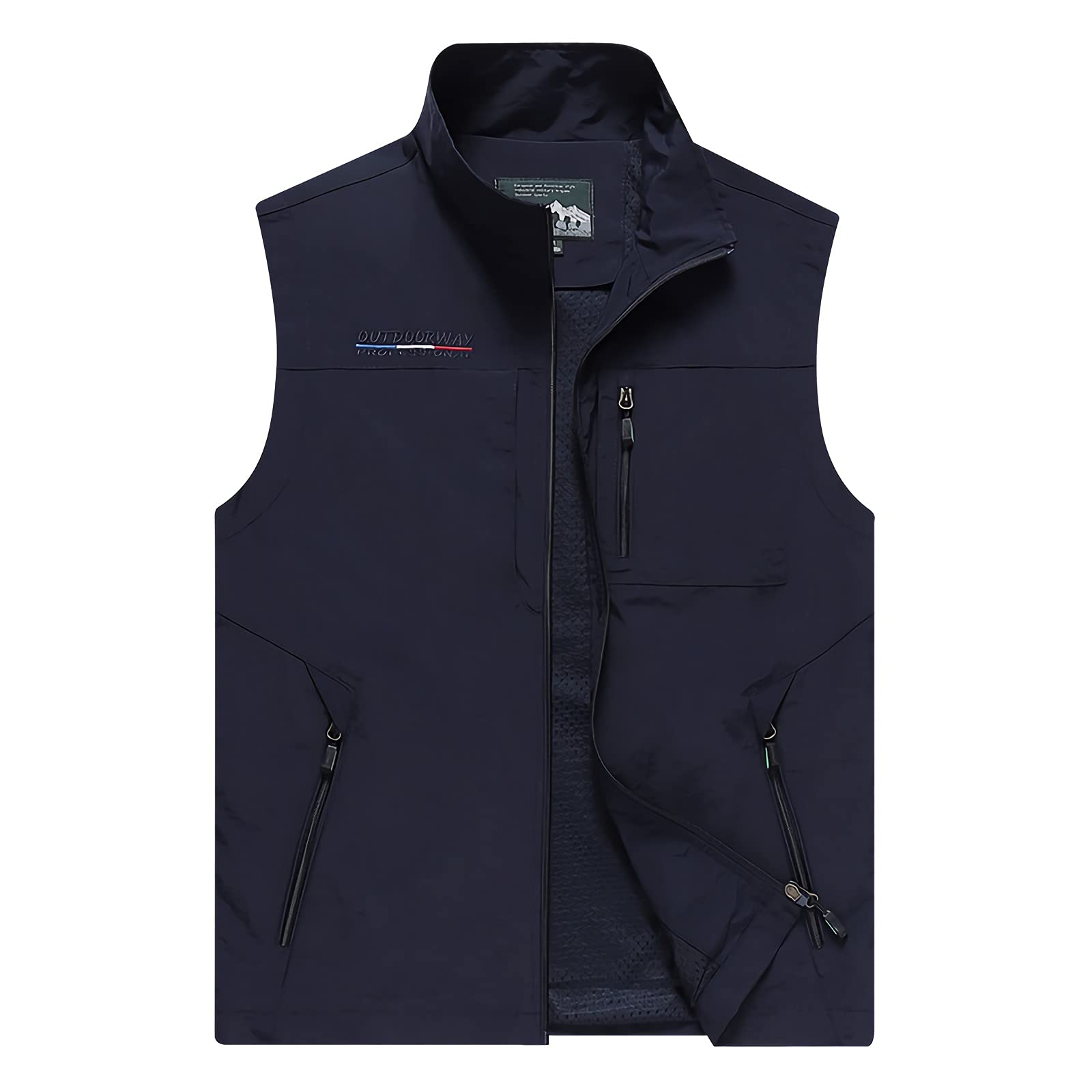 Chaleco para hombre al aire libre, informal, con múltiples bolsillos, transpirable, para fotografía, camping, caza, pesca, M-6XL