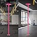 PRIORMAN Dance Pole Set -Premium Height Adjustable 7.38-8.85ft Portable 45mm Diameter 360°Spinning Dancing Pole for Home,200KGS Capacity,Drill-Free Installation with Floor-to-Ceiling Stability-Pink
