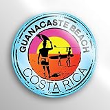 JMM Industries Guanacaste Beach Costa Rica Vinyl Decal Sticker Car Window Bumper 2-Pack 3-Inch Round