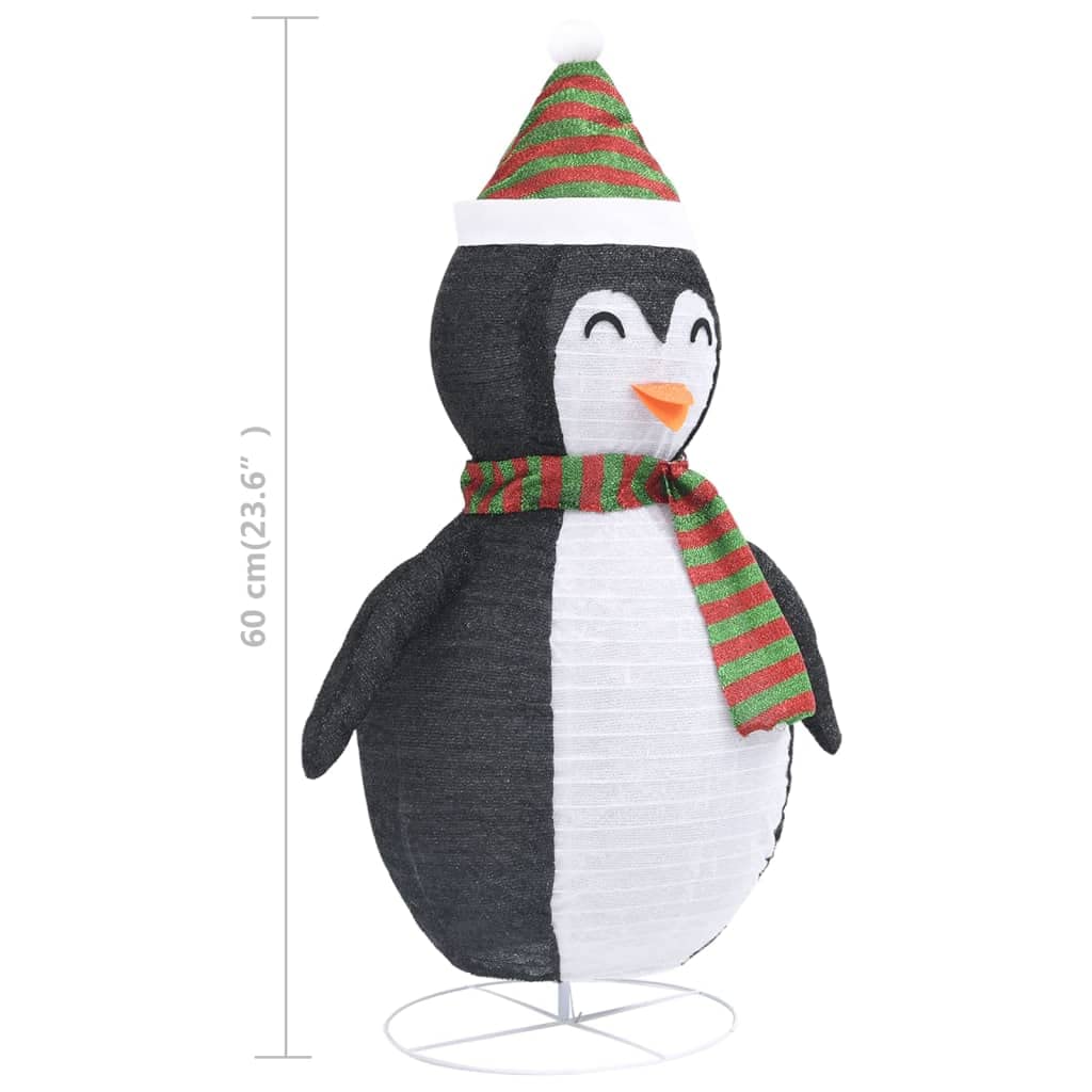 Figura de pingüino LED de 60 cm de alto con 48 LED y 8 modos de luz, incluye cable de extensión de 5 m, puerto USB para interior y exterior