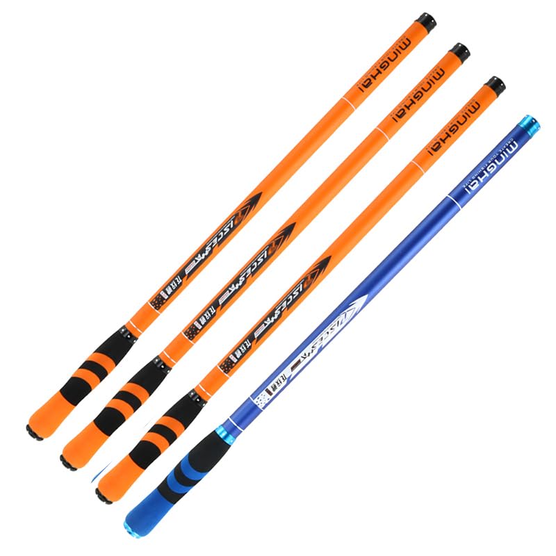 Canne à pêche télescopique super hard en carbone bleu de 7.2 mètres - 3