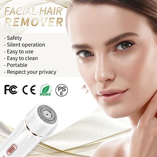 Facial Hair Removal For Women Hair Remover Perfect Painless,Usb Rechargeable Remover And Trimmer,Bikini Trimmer,Professional Waterproof Facial Hair Remover & Face Shavers For Women（Bright White） #TOP2