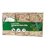 sphagnum-shop.com muschio di sfagno per terrari e orchidee dal cile - substrato ideale e bastoncini di muschio (150 gr - 4000 gr) (1x 400 gr)