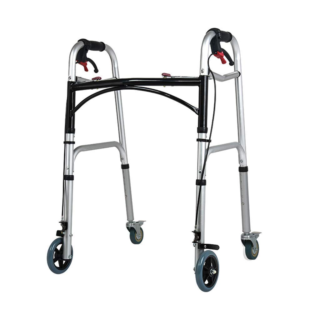 Buy Walkers for seniors, Bariatric HeavyDuty Folding Walker with Wheels for Seniors Adult