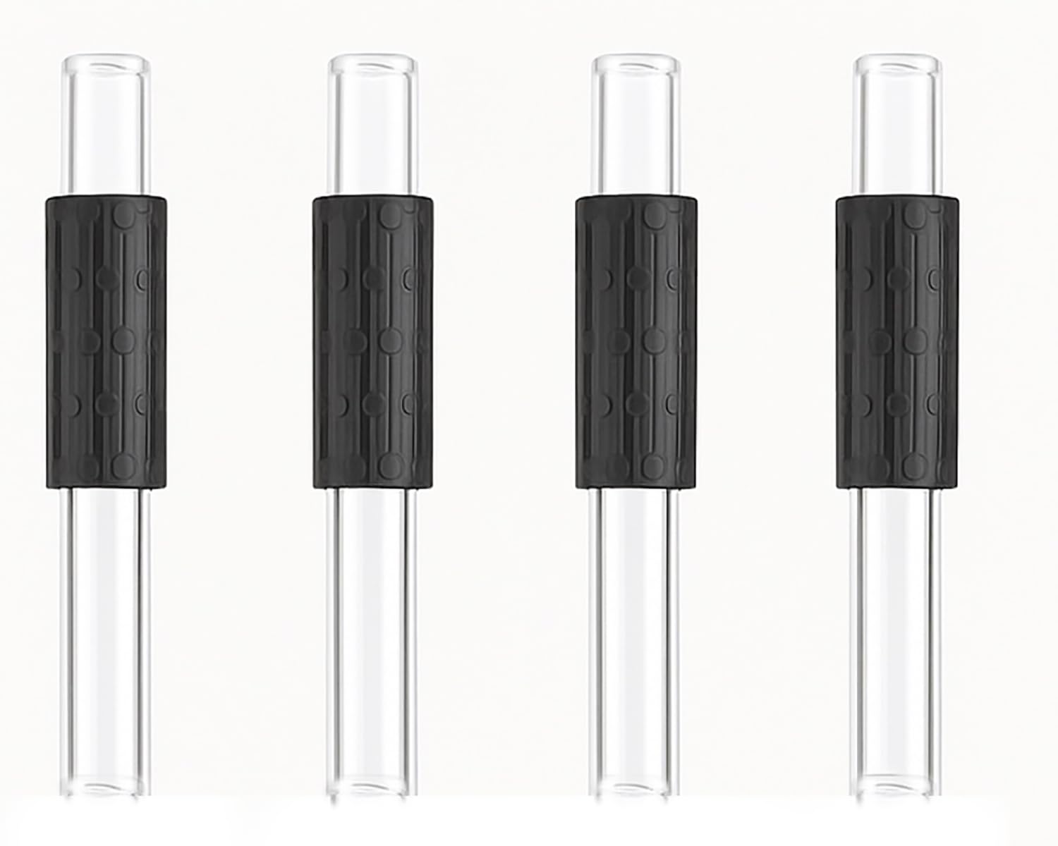 Portable Mini Straw Dispenser - Reusable Small Glass Straw Tube Drinking Set for Kitchen Outdoor Camping Travel