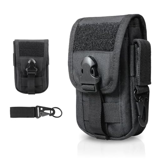 WYNEX Pochette Téléphone Portable Tactique Sacoche Ceinture Homme Poche Molle EDC Gadget Étui pour Téléphone Militaire Mini Sac Ceinture Tactique pour Sport Plein-Air,avec Porte-Carte