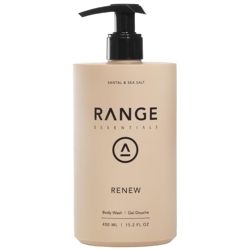 Sabonete líquido corporal Range Essentials Renew, fragrância de sândalo, 450 mL