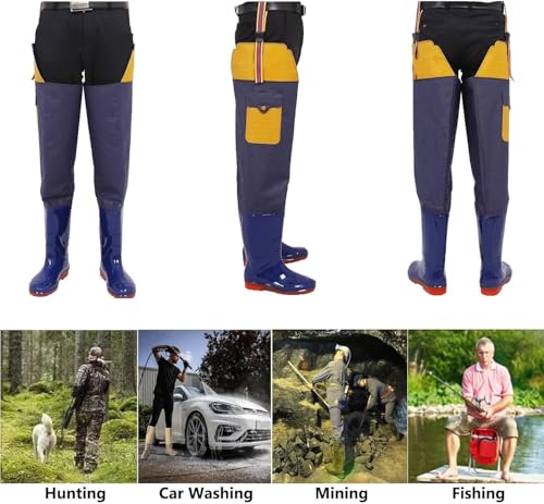 Botas altas de PVC impermeables con suela gruesa duradera 4