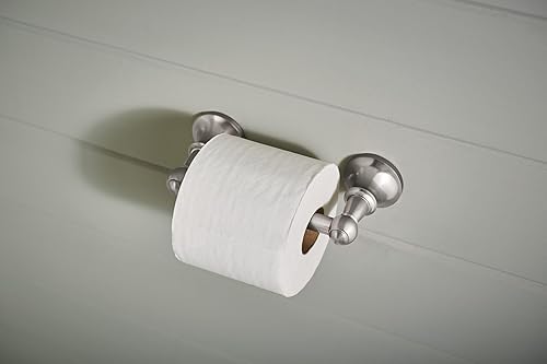 Miniatura 2 de Moen DN4408BN Vale - Soporte de papel higiénico giratorio de doble poste, níquel cepillado