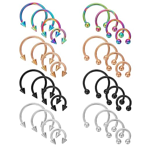Yolev 32 Piezas Anillos de Herradura Acero Quirúrgico 16G Varios Tamaños Nasal Septum Aro Aretes Cejas Labio Piercing para Mujeres y Hombres | Ya disponible en tu tienda friki favorita! En mundofriki.es! Yolev 32 Piezas Anillos de Herradura Acero Quirúrgico 16G Varios Tamaños Nasal Septum Aro Aretes Cejas Labio Piercing para Mujeres y Hombres | Ya disponible en tu tienda friki favorita! En mundofriki.es!