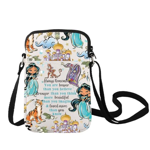 LEVLO Jasmine Princess Crossbody Bag Jasmine Fans Gift Jasmine Shoulder Bag Jasmine Movie Fans Merchandise