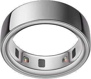 Oura Ring 4 Silver Size 9 - Smart Health Tracker Ring with Sizing Kit for Sleep, Activity & Stress Monitoring