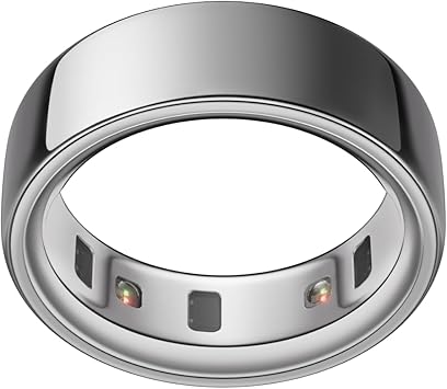 Oura Ring 4 - Silver - Size 10 - Sleep, Activity, Women s Health, AI Advisor, Up to 8 Days of Battery Life, Size Before You Buy, Android & iOS Compatible