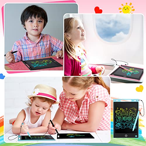 4 Pcs Lcd Writing Tablet Doodle Board Electronic Toy 8.5 Inch Lcd Writing Board Electronic Tablet Writing Erasable Drawing Pad Reusable Writing Pad For Kids (Light Blue, Pink, White, Black) #TOP2