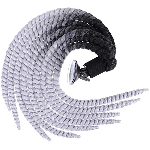 VICASKY Ski Helmet Cool Helmet Decoration Helmet Dreadlocks Ponytail Abs Hollow Roll Crystal Miss Girls Accessories Helmet Braid Decor Suction Cup Helmet Hair