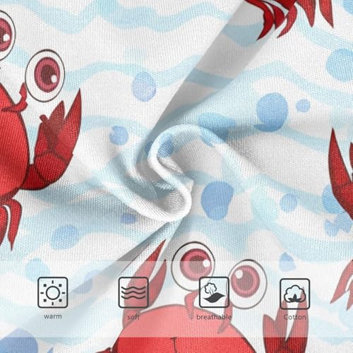 Girls Underwear Toddlers 2t Cotton Little Girl Panties Flower Briefs Girls Undies Cute Red Crabs Blue Stripes3