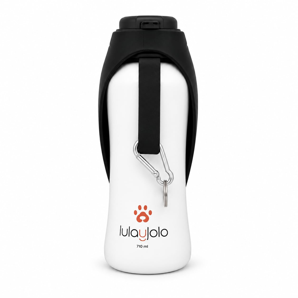 Bebedero Perro Portatil, Botella Agua Perro de Acero Inoxidable, 710 ml