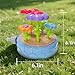 Juivin Water Sprinkler for Kids, Outdoor Water Play Toy, Shaped Flower Sprinkler, Splashing Fun Toys for Kids (Blue)