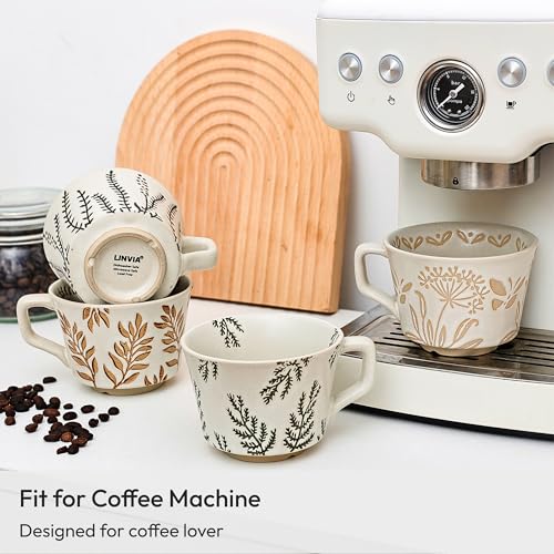 Taza de cerámica 11 oz Stoneware con asa Ivy miniatura 6