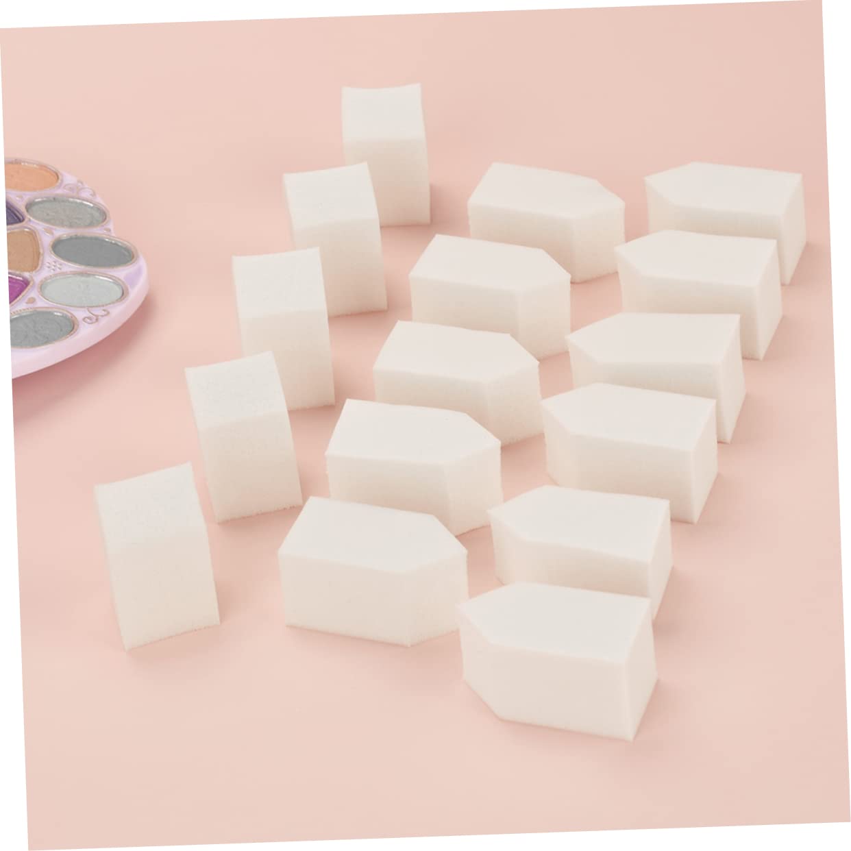 250 Piezas pequeño soplo de flecha esponja base polvo bocanadas de maquillaje esponja de maquillaje nezeni cosmetics licuadora pequeña accesorios de maquillaje esponja de